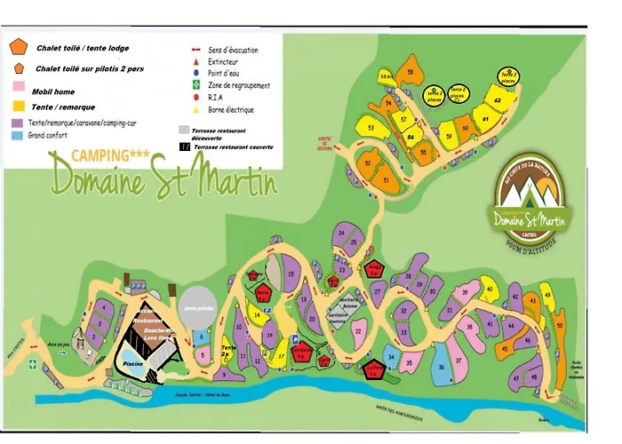مكان تخييم Domaine Saint Martin 4 Etoiles Casteil